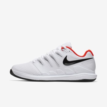 Nike Court Air Zoom Vapor X - Férfi Teniszcipő - Fehér/Világos Piros/Fekete